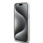 Laptop, Telefoane si Tablete - Telefoane mobile si accesorii - Accesorii Telefoane - Huse telefoane - Husa pentru iPhone 15 - Guess Ring Stand Script Glitter MagSafe (GUHMP15SHRSGSD) - Transparent - Infinity.ro