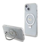 Laptop, Telefoane si Tablete - Telefoane mobile si accesorii - Accesorii Telefoane - Huse telefoane - Husa pentru iPhone 15 - Guess Ring Stand Script Glitter MagSafe (GUHMP15SHRSGSD) - Transparent - Infinity.ro