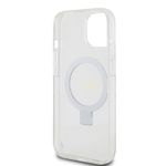 Laptop, Telefoane si Tablete - Telefoane mobile si accesorii - Accesorii Telefoane - Huse telefoane - Husa pentru iPhone 15 - Guess Ring Stand Script Glitter MagSafe (GUHMP15SHRSGSD) - Transparent - Infinity.ro