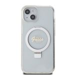 Laptop, Telefoane si Tablete - Telefoane mobile si accesorii - Accesorii Telefoane - Huse telefoane - Husa pentru iPhone 15 - Guess Ring Stand Script Glitter MagSafe (GUHMP15SHRSGSD) - Transparent - Infinity.ro