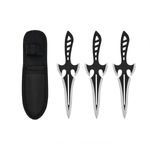 Sport si Outdoor - Camping - Cutite, bricege si accesorii - Cutite si bricege - Set de trei cutite de aruncat Darts, 19 cm, otel inoxidabil - Infinity.ro
