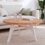Casa si Gradina - Mobilier - Feronerie si accesorii mobila - Blat de masa rotund, diametru 90x4 cm, lemn masiv de fag, maro - Infinity.ro