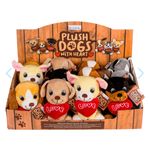 Jucarii, Copii si Bebe - Jucarii si jocuri - Jucarii de plus - Jucarie din plus, catelus cu inimioara, culoarea negru, 15 cm - Infinity.ro