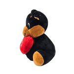 Jucarii, Copii si Bebe - Jucarii si jocuri - Jucarii de plus - Jucarie din plus, catelus cu inimioara, culoarea negru, 15 cm - Infinity.ro