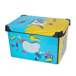 Casa si Gradina - Mobilier - Organizare si depozitare - Cutii depozitare - Cutie depozitare, cu capac, pentru camera copilului, model rechizite scolare, 39x24 cm, 22 l - Infinity.ro