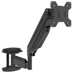 PC, gaming si accesorii - Desktop PC & monitoare - Accesorii monitoare - Suport de perete monitor ecran max 27 inci cu arc de gaz 10 kg - Infinity.ro