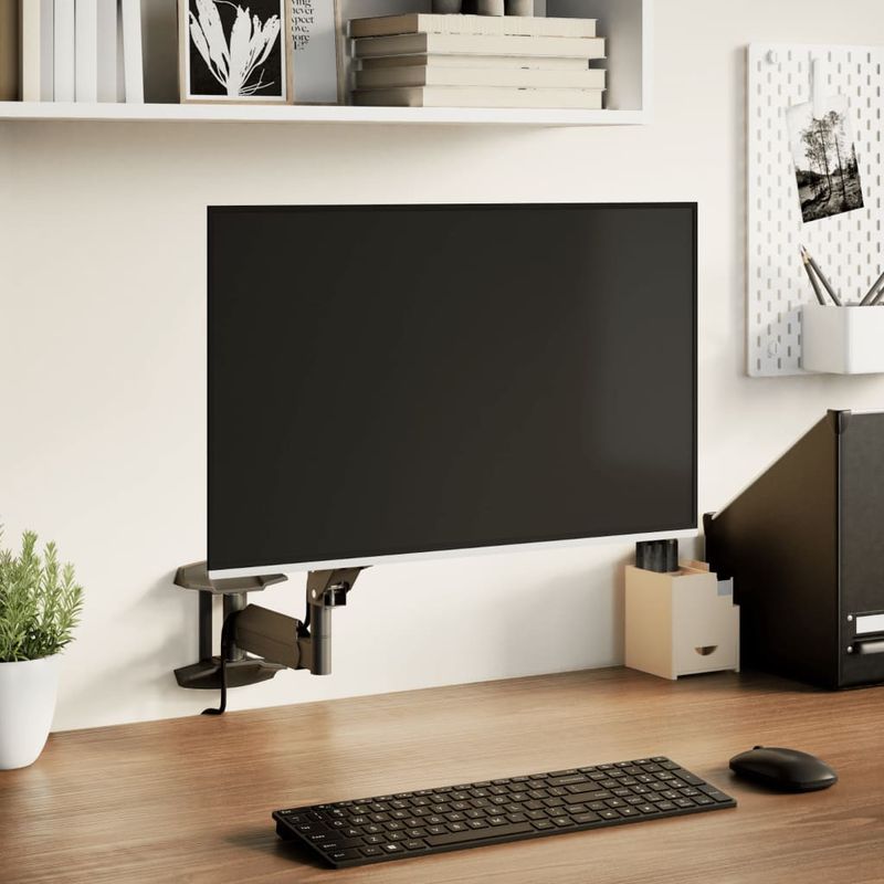 PC, gaming si accesorii - Desktop PC & monitoare - Accesorii monitoare - Suport de perete monitor ecran max 27 inci cu arc de gaz 10 kg - Infinity.ro