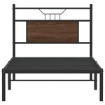 Casa si Gradina - Mobilier - Paturi si accesorii - Paturi - Cadru pat fara saltea stejar maro, 90x190 cm, lemn prelucrat - Infinity.ro