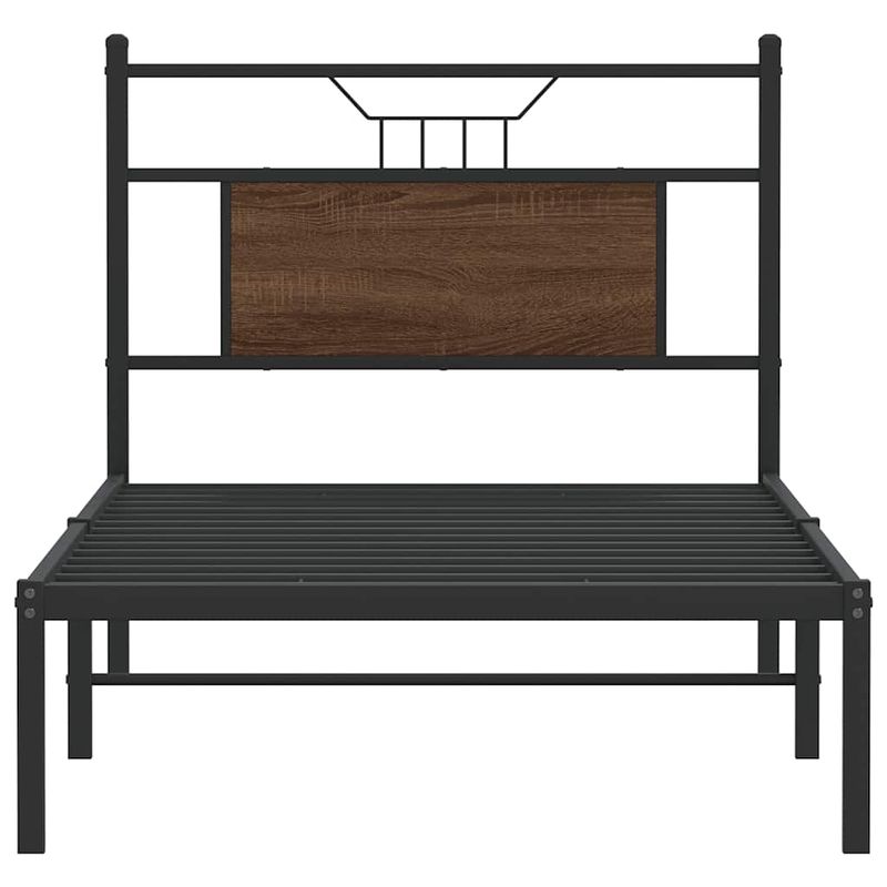 Casa si Gradina - Mobilier - Paturi si accesorii - Paturi - Cadru pat fara saltea stejar maro, 90x190 cm, lemn prelucrat - Infinity.ro