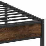 Casa si Gradina - Mobilier - Paturi si accesorii - Paturi - Cadru pat fara saltea stejar afumat, 140x190 cm, lemn prelucrat - Infinity.ro