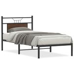Casa si Gradina - Mobilier - Paturi si accesorii - Paturi - Cadru pat fara saltea, stejar maro 75x190 cm lemn prelucrat - Infinity.ro