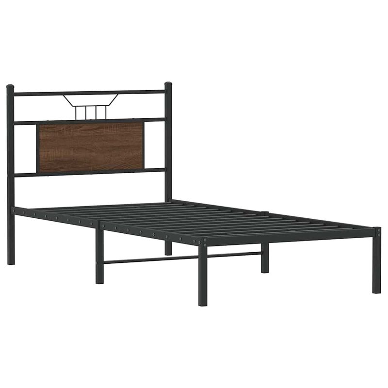 Casa si Gradina - Mobilier - Paturi si accesorii - Paturi - Cadru pat fara saltea, stejar maro 75x190 cm lemn prelucrat - Infinity.ro