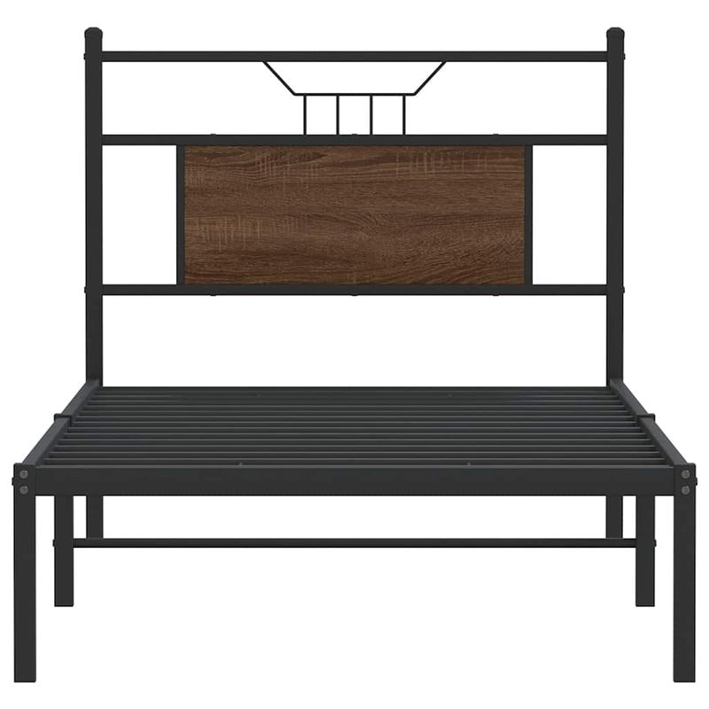 Casa si Gradina - Mobilier - Paturi si accesorii - Paturi - Cadru pat fara saltea, stejar maro 75x190 cm lemn prelucrat - Infinity.ro