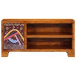 Casa si Gradina - Mobilier - Dulapuri si sifoniere - Dulapuri - Dulap TV multicolor 90x30x45 din lemn masiv de salcam - Infinity.ro