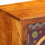 Casa si Gradina - Mobilier - Dulapuri si sifoniere - Dulapuri - Dulap TV multicolor 90x30x45 din lemn masiv de salcam - Infinity.ro