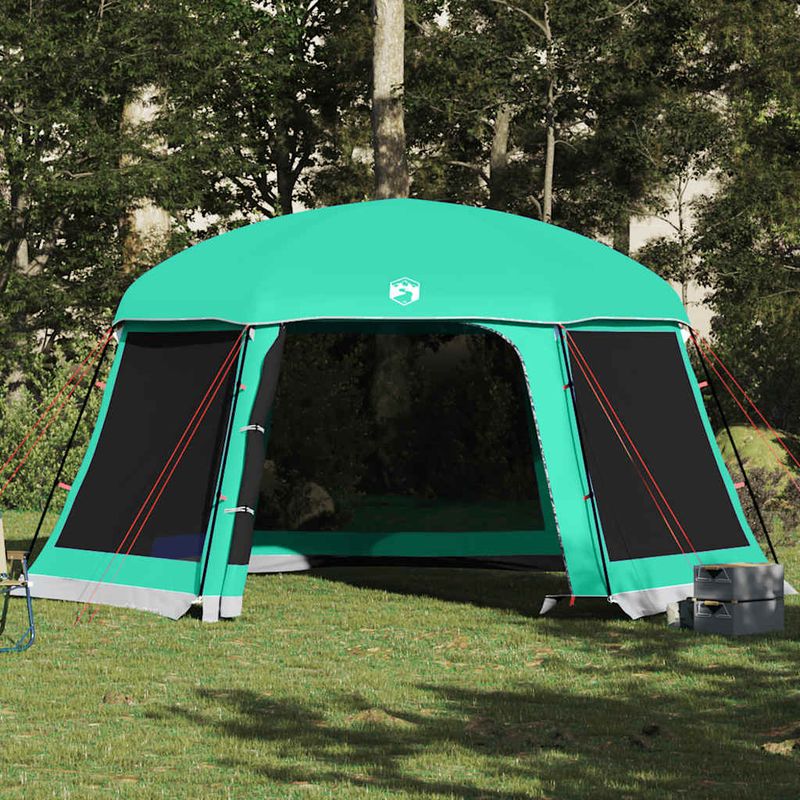 Sport si Outdoor - Camping - Corturi camping - Cort piscina cu pereti detasabili cu acoperis și plasa Verde mare, mărime 512x458 cm - Infinity.ro