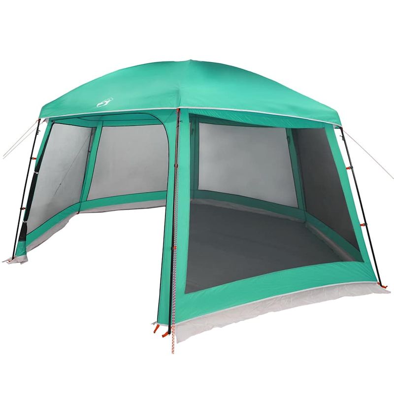 Sport si Outdoor - Camping - Corturi camping - Cort piscina cu pereti detasabili cu acoperis și plasa Verde mare, mărime 512x458 cm - Infinity.ro