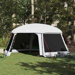Sport si Outdoor - Camping - Corturi camping - Cort de piscina cu pereti detasabili cu acoperis și plasa gri, mărime 618x532 cm - Infinity.ro
