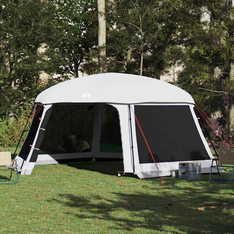 Sport si Outdoor - Camping - Corturi camping - Cort de piscina cu pereti detasabili cu acoperis și plasa gri, mărime 618x532 cm - Infinity.ro