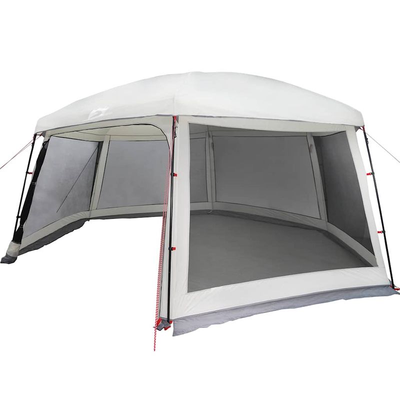 Sport si Outdoor - Camping - Corturi camping - Cort de piscina cu pereti detasabili cu acoperis și plasa gri, mărime 618x532 cm - Infinity.ro