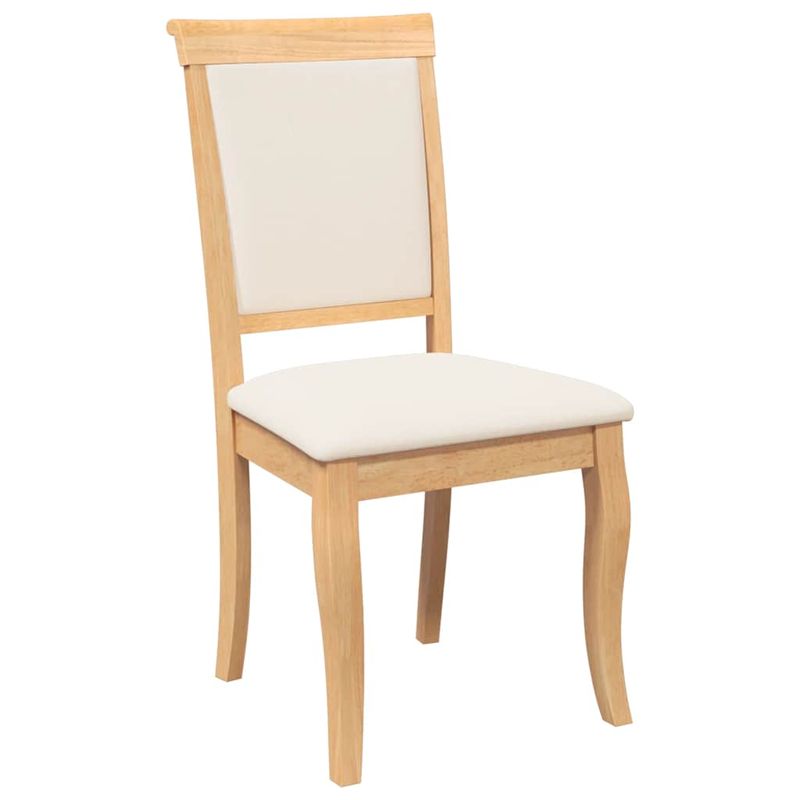 Casa si Gradina - Mobilier - Scaune si fotolii - Scaune - Scaune sufragerie cu perne 2 buc cauciuc din lemn masiv natural - Infinity.ro