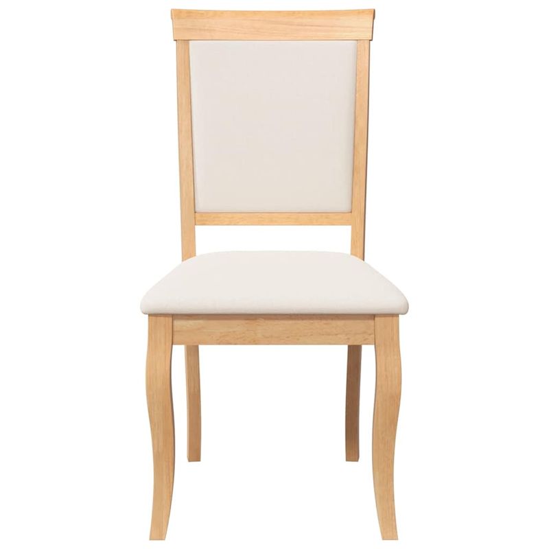 Casa si Gradina - Mobilier - Scaune si fotolii - Scaune - Scaune sufragerie cu perne 2 buc cauciuc din lemn masiv natural - Infinity.ro