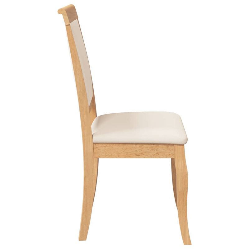 Casa si Gradina - Mobilier - Scaune si fotolii - Scaune - Scaune sufragerie cu perne 2 buc cauciuc din lemn masiv natural - Infinity.ro