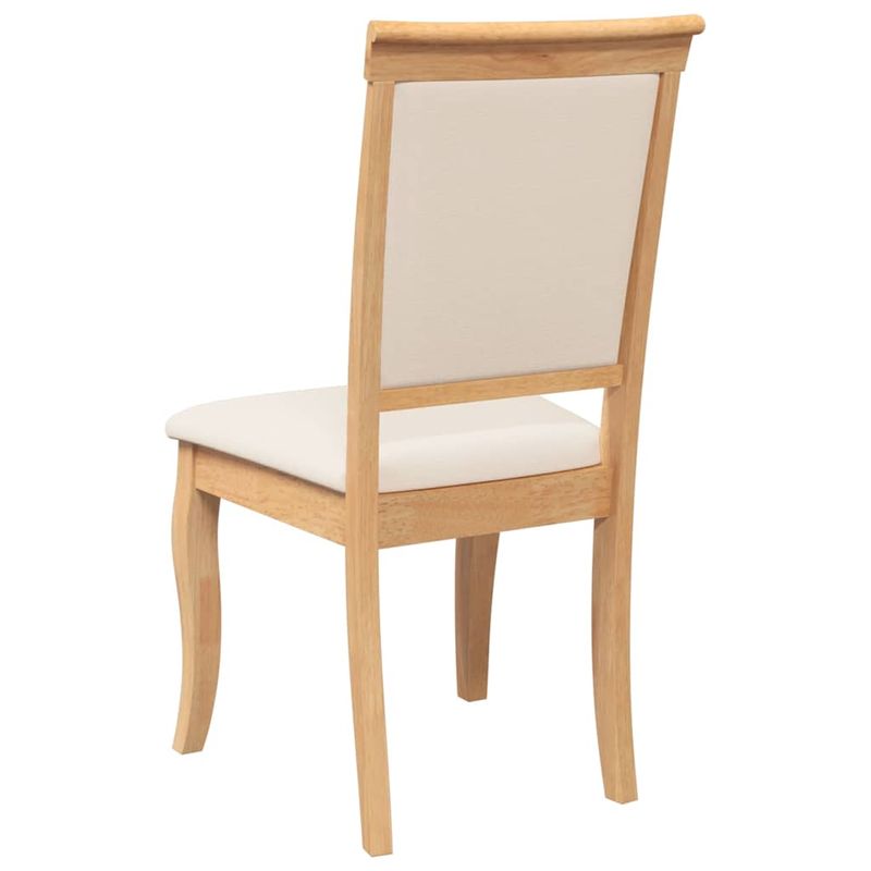 Casa si Gradina - Mobilier - Scaune si fotolii - Scaune - Scaune sufragerie cu perne 2 buc cauciuc din lemn masiv natural - Infinity.ro