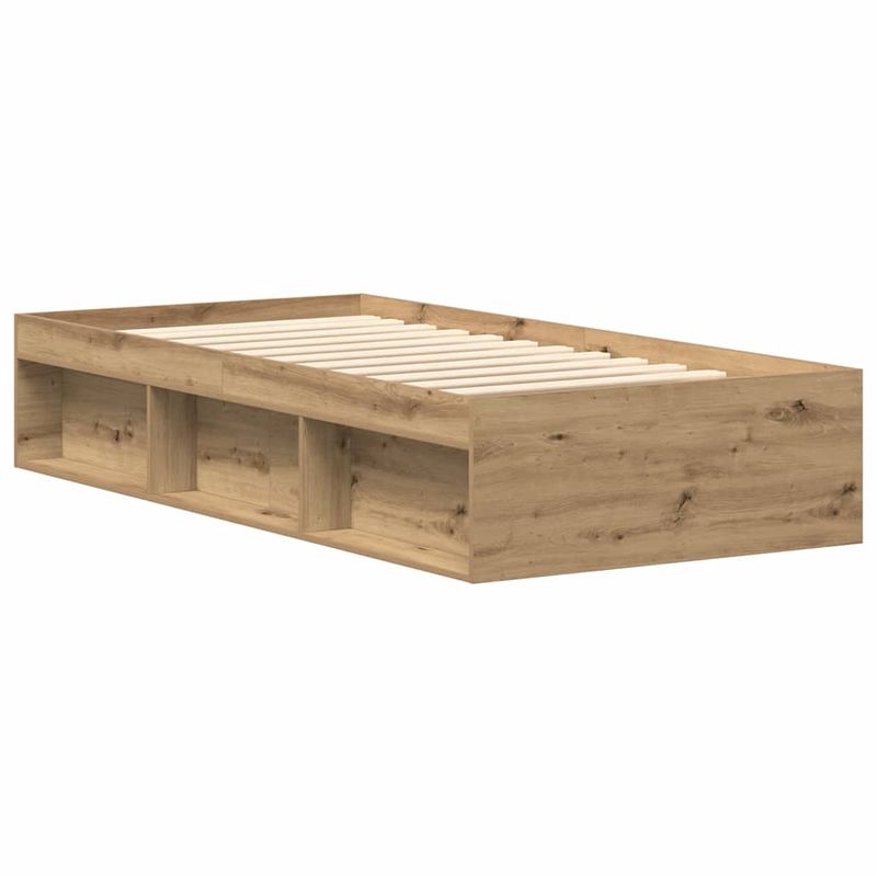 Casa si Gradina - Mobilier - Paturi si accesorii - Paturi - Cadru de pat fara saltea Stejar Artisan 90x190cm Lemn prelucrat - Infinity.ro