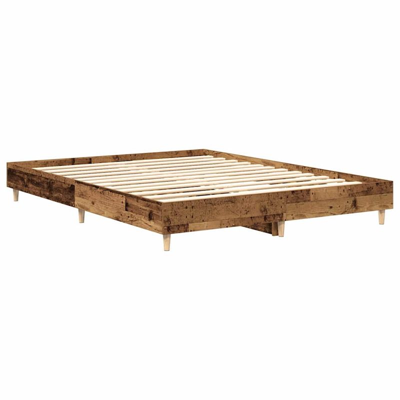 Casa si Gradina - Mobilier - Paturi si accesorii - Paturi - Cadru de pat fara saltea Lemn vechi 150x200 cm Lemn prelucrat - Infinity.ro
