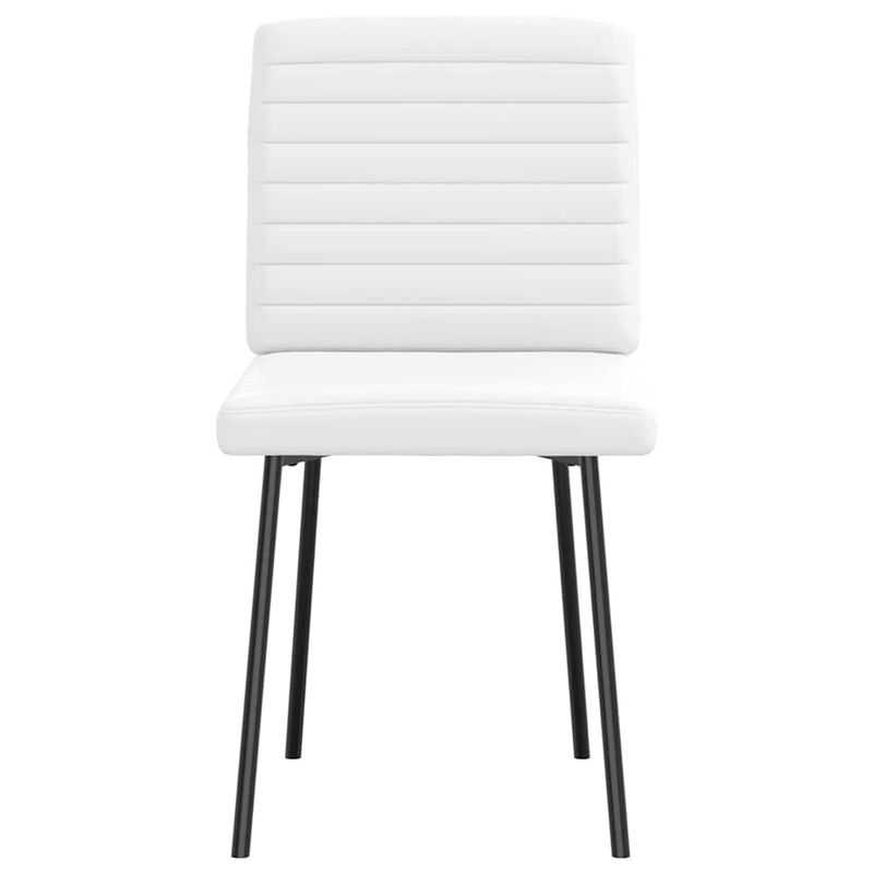 Casa si Gradina - Mobilier - Scaune si fotolii - Scaune - Scaune de bucatarie, 2 buc., alb, piele ecologica - Infinity.ro