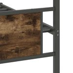 Casa si Gradina - Mobilier - Paturi si accesorii - Paturi - Cadru pat fara saltea stejar fumuriu 100x200 cm lemn prelucrat - Infinity.ro
