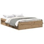 Casa si Gradina - Mobilier - Paturi si accesorii - Paturi - Cadru pat fara saltea Stejar Artisan 160x200cm Lemn prelucrat - Infinity.ro