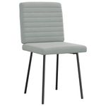 Casa si Gradina - Mobilier - Scaune si fotolii - Scaune - Scaune de bucatarie, 4 buc., gri deschis, catifea - Infinity.ro