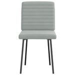 Casa si Gradina - Mobilier - Scaune si fotolii - Scaune - Scaune de bucatarie, 4 buc., gri deschis, catifea - Infinity.ro