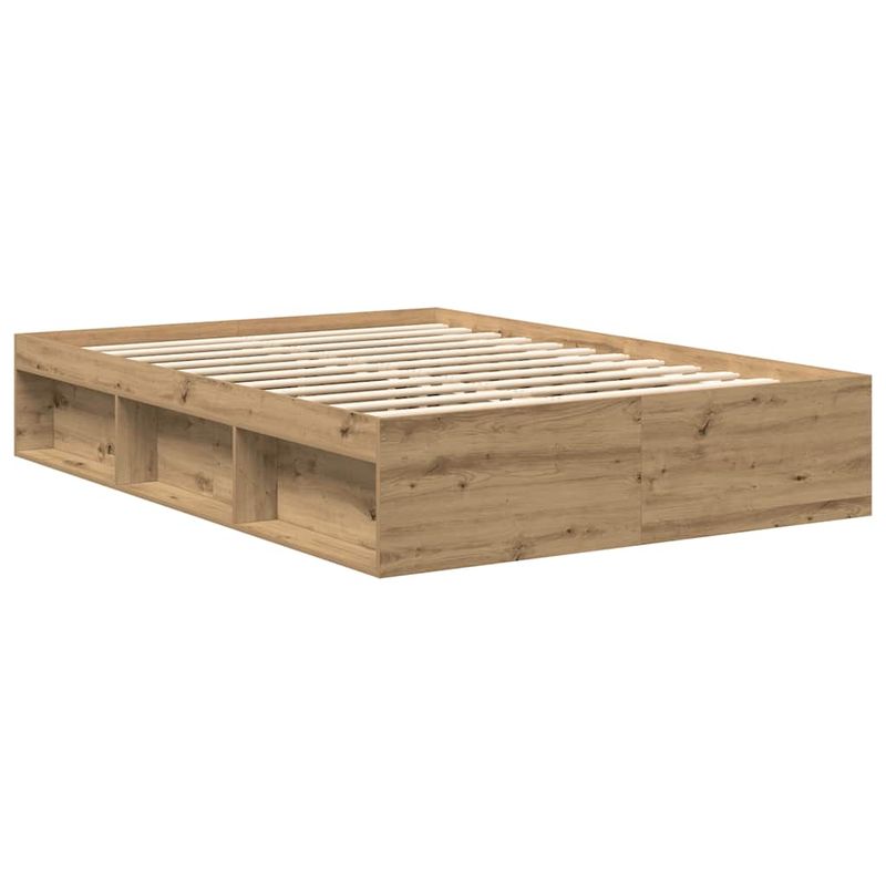 Casa si Gradina - Mobilier - Paturi si accesorii - Paturi - Cadru pat fara saltea Stejar Artisan 160x200cm Lemn prelucrat - Infinity.ro