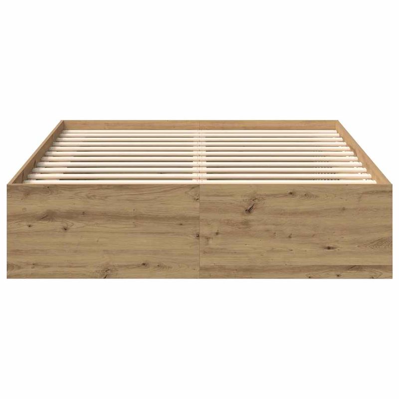 Casa si Gradina - Mobilier - Paturi si accesorii - Paturi - Cadru pat fara saltea Stejar Artisan 160x200cm Lemn prelucrat - Infinity.ro
