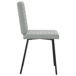 Casa si Gradina - Mobilier - Scaune si fotolii - Scaune - Scaune de bucatarie, 4 buc., gri deschis, catifea - Infinity.ro