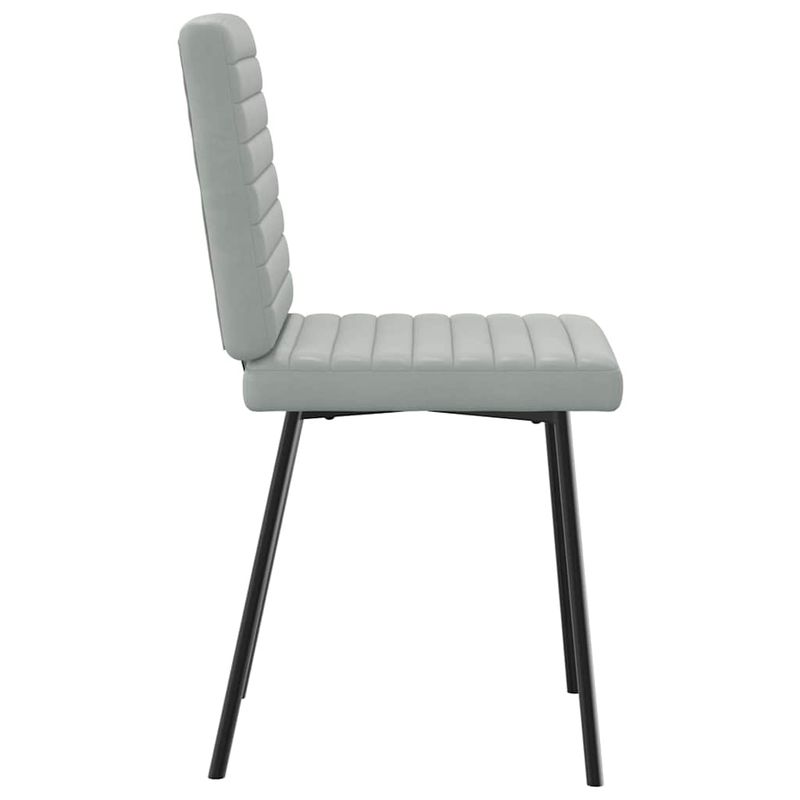 Casa si Gradina - Mobilier - Scaune si fotolii - Scaune - Scaune de bucatarie, 4 buc., gri deschis, catifea - Infinity.ro