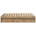 Casa si Gradina - Mobilier - Paturi si accesorii - Paturi - Cadru pat fara saltea Stejar Artisan 160x200cm Lemn prelucrat - Infinity.ro