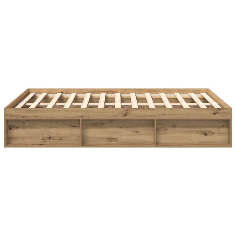 Casa si Gradina - Mobilier - Paturi si accesorii - Paturi - Cadru pat fara saltea Stejar Artisan 160x200cm Lemn prelucrat - Infinity.ro