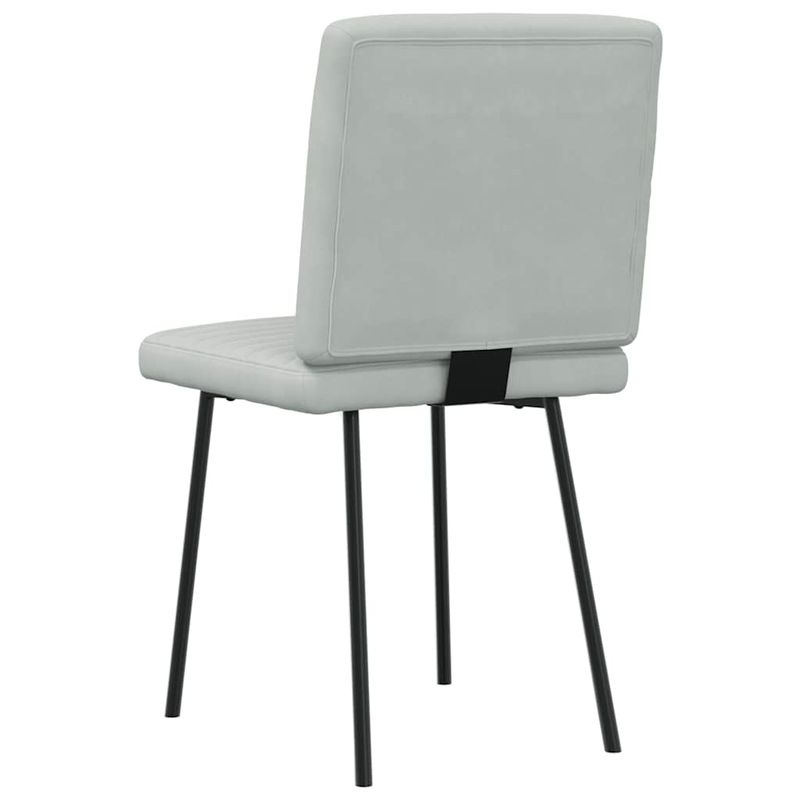 Casa si Gradina - Mobilier - Scaune si fotolii - Scaune - Scaune de bucatarie, 4 buc., gri deschis, catifea - Infinity.ro