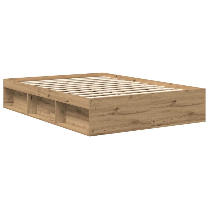 Casa si Gradina - Mobilier - Paturi si accesorii - Paturi - Cadru pat fara saltea Stejar Artisan 160x200cm Lemn prelucrat - Infinity.ro