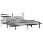 Casa si Gradina - Mobilier - Paturi si accesorii - Paturi - Cadru de pat fara saltea Stejar Sonoma 183x203cm Lemn prelucrat, model cu tăblie - Infinity.ro
