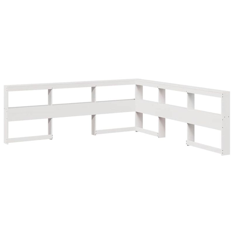 Casa si Gradina - Mobilier - Paturi si accesorii - Paturi - Pat cu biblioteca fara saltea, 160x200 cm, lemn masiv de pin - Infinity.ro