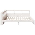 Casa si Gradina - Mobilier - Paturi si accesorii - Paturi - Pat cu biblioteca fara saltea, 160x200 cm, lemn masiv de pin - Infinity.ro