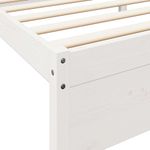 Casa si Gradina - Mobilier - Paturi si accesorii - Paturi - Pat cu biblioteca fara saltea, 160x200 cm, lemn masiv de pin - Infinity.ro