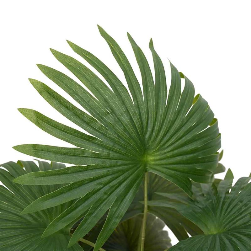 Casa si Gradina - Decoratiuni - Obiecte decorative - Plante artificiale - Planta artificiala de palmier 9 frunze 65 cm verde - Infinity.ro