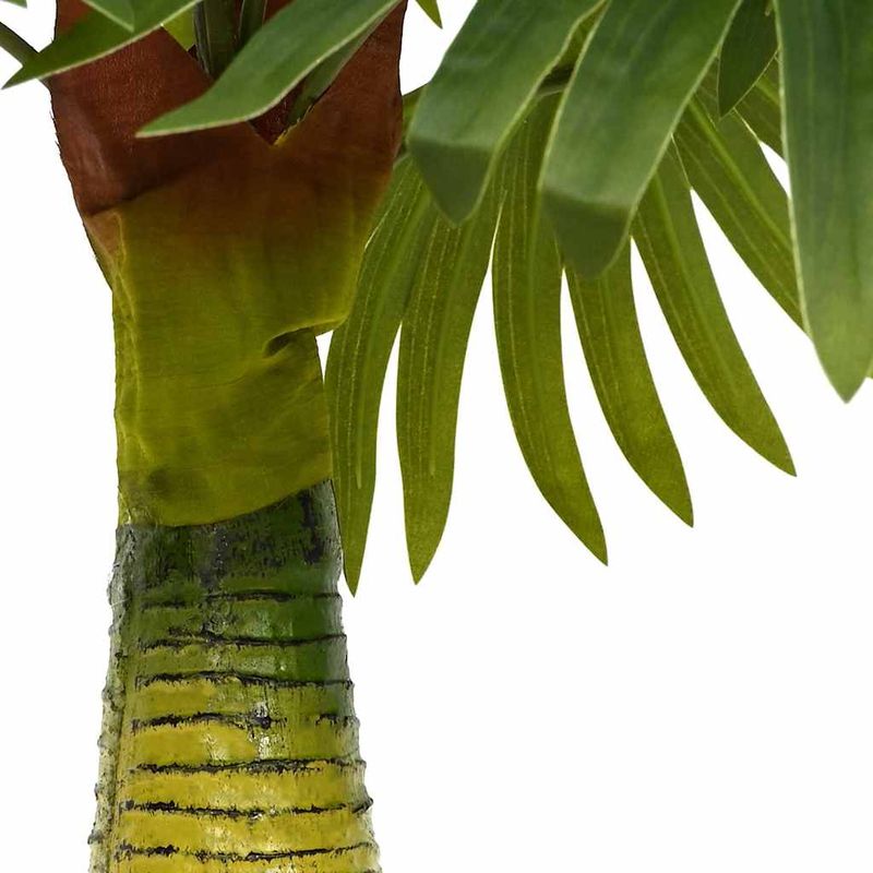 Casa si Gradina - Decoratiuni - Obiecte decorative - Plante artificiale - Planta artificiala de palmier 9 frunze 65 cm verde - Infinity.ro