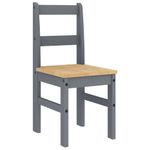 Casa si Gradina - Mobilier - Seturi de mobilier - Seturi mese si scaune - Set de sufragerie din 7 piese Panama din lemn masiv de pin gri - Infinity.ro